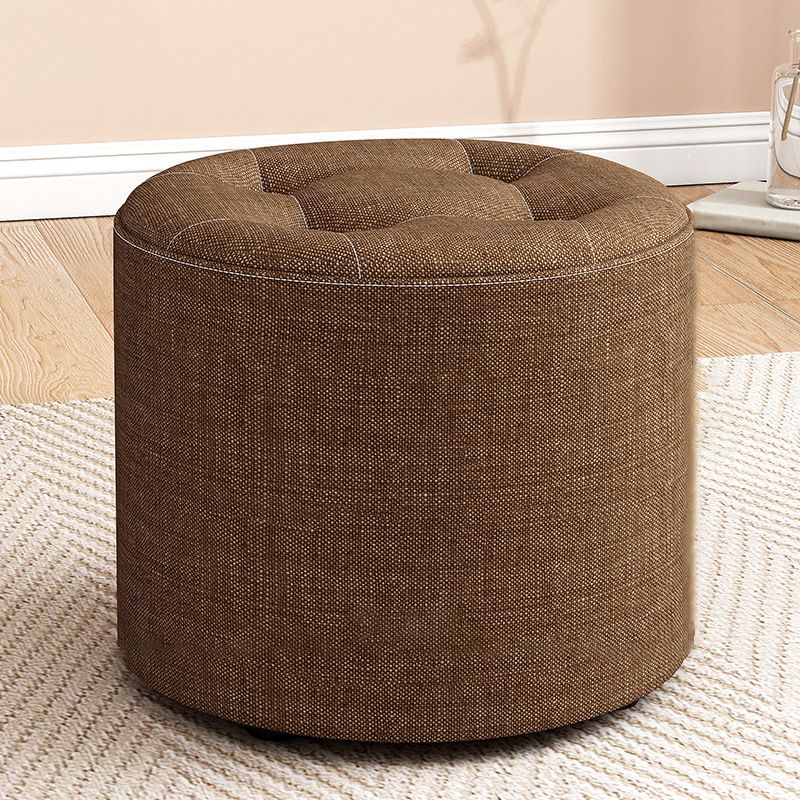 Modern Round Standard Grey Tear Resistant Standard for Drawing Room Clearhalo 'furn' 'furn_ottomans_poufs' 'Furniture' 'Living Room Furniture' 'Ottomans & Poufs' 'ottomans_poufs' 1200x1200_4ab14773-4467-4f93-9b53-f4239d0f9aa4