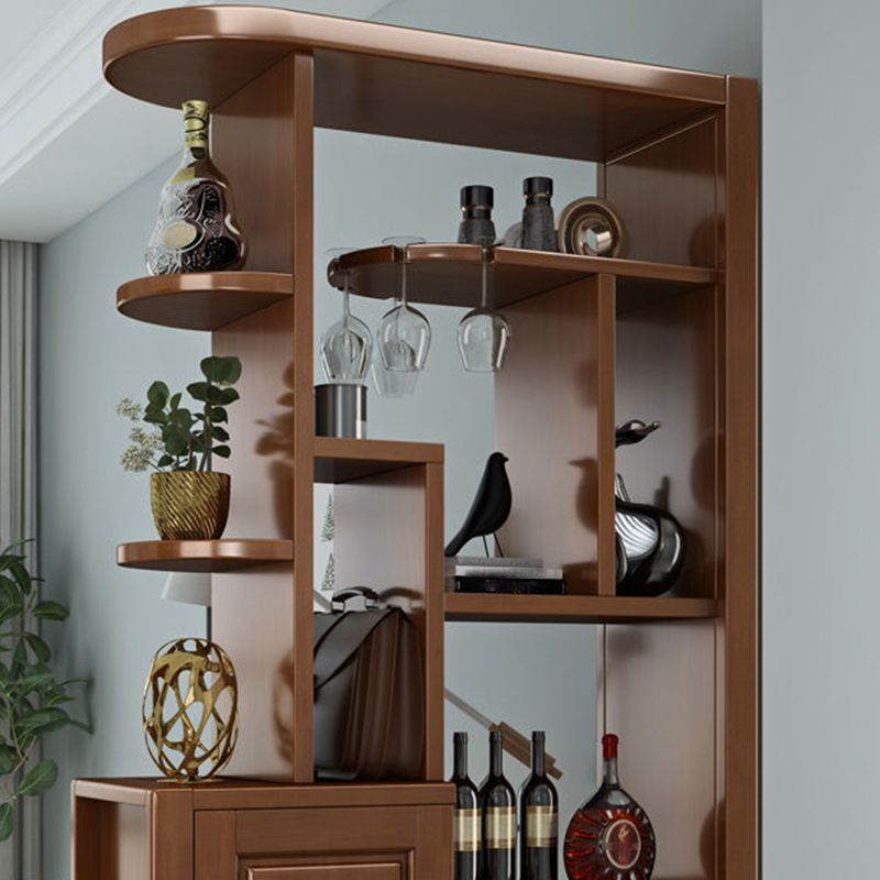 コンテンポラリー78.74 "Hキャビネットソリッドウッドアクセントキャビネット付きドア付き