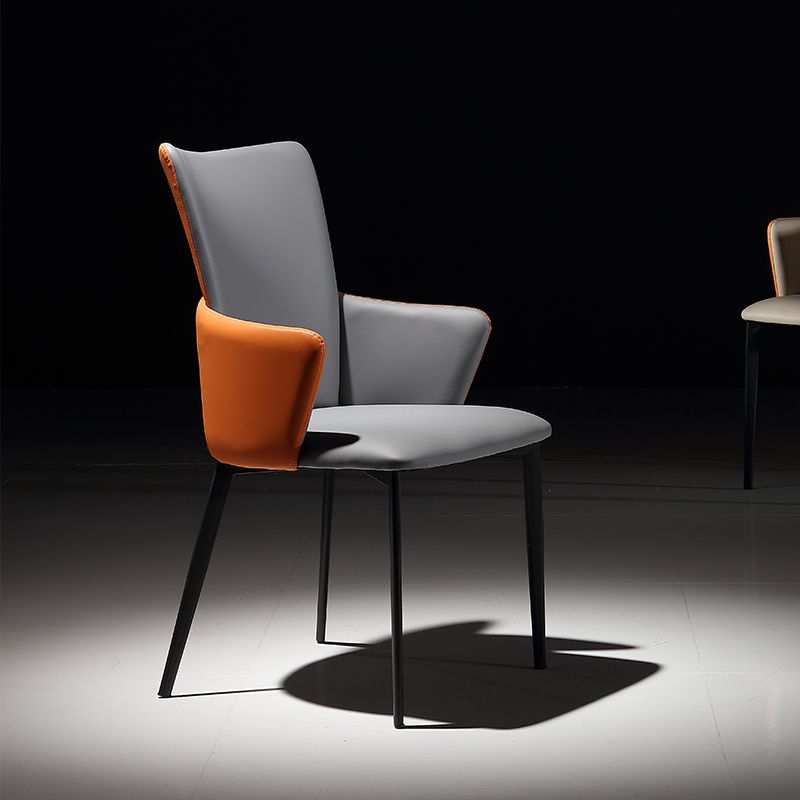 Modern Style Dining Chairs Arm Side Chairs with Metal Legs for Kitchen Clearhalo ' kitchen&dining_furn' 'Dining Chairs' 'Dining Tables & Seating' 'dining_chair' 'furn' 'furn_dining_chair' 'Furniture' 'furniture_dining_chair' 'Kitchen & Dining Furniture' 'kitchen' 1200x1200_4ab1d797-b0ad-4533-958b-be63ea6b8807