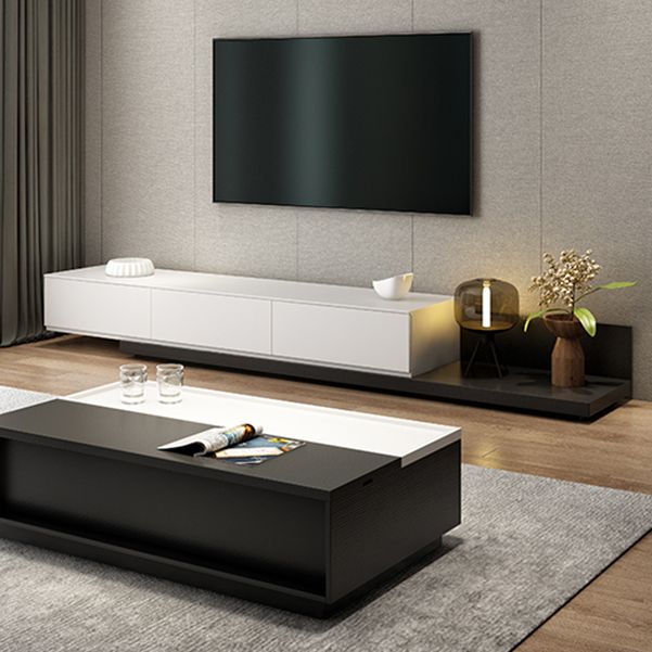 Engineered Wood TV Stand 3 Drawers Modern Media TV Stand Console Clearhalo 'furn' 'furn_tv_stands_entertainment_centers' 'Furniture' 'Living Room Furniture' 'TV Stands & Entertainment Centers' 'TV Stands & Media Storage Furniture' 'tv_stands_entertainment_centers' 1200x1200_4ab338aa-8e01-4179-acb2-4f202d7282ae