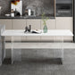 Modern Dining Table Rectangle Sintered Stone Table with Acrylic Base for Kitchen Clearhalo ' dining_table' 'Dining Tables & Seating' 'Dining Tables' 'furn' 'furn_dining_table' 'Furniture' 'furniture_dining_table' 'Kitchen & Dining Furniture' 'kitchen&dining_furn' 'kitchen' 'kitchen_dining_table' 1200x1200_4ab41ba9-8c31-4a90-bbd8-97b37c2e075e