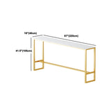 1/7/9/11 Pieces Rectangular Bar Set Gorgeous Style Marble Table with Bar Stools Clearhalo 'Bar Furniture' 'furn' 'furn_home_bar_bar_sets' 'Furniture' 'Home Bars & Bar Sets' 'home_bar_bar_sets' 'Kitchen & Dining Furniture' 1200x1200_4ab598e7-3659-46f6-b21b-5b6434e37420