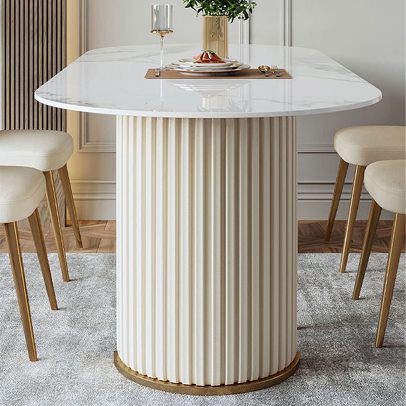 Table de cuisine en pierre fritrée de luxe