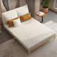 39" Wide Scandinavian Sleeper Sofa Futon White Wood Sleeper Sofa