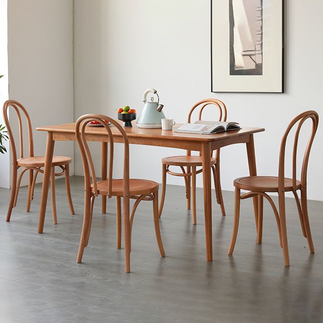 Country Style Wood Dining Chair Open Back Dining Side Chair for Home Use Clearhalo ' kitchen&dining_furn' 'Dining Chairs' 'Dining Tables & Seating' 'dining_chair' 'furn' 'furn_dining_chair' 'Furniture' 'furniture_dining_chair' 'Kitchen & Dining Furniture' 'kitchen' 1200x1200_4ab6f4f0-d354-41f2-8021-a63756919784