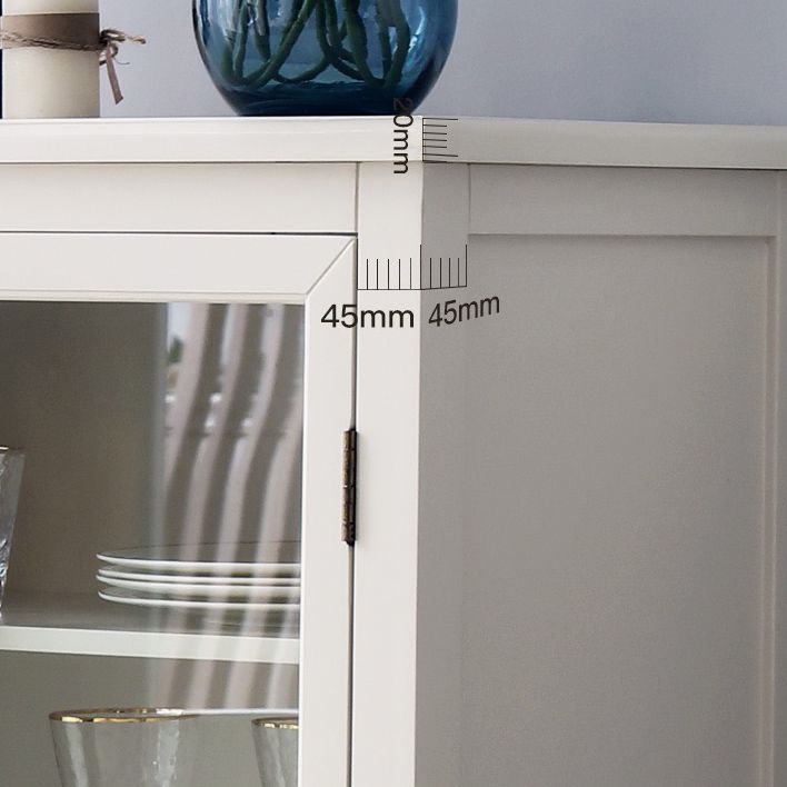 Credenza da cucina con cornice in rovere contemporanea per sala da pranzo