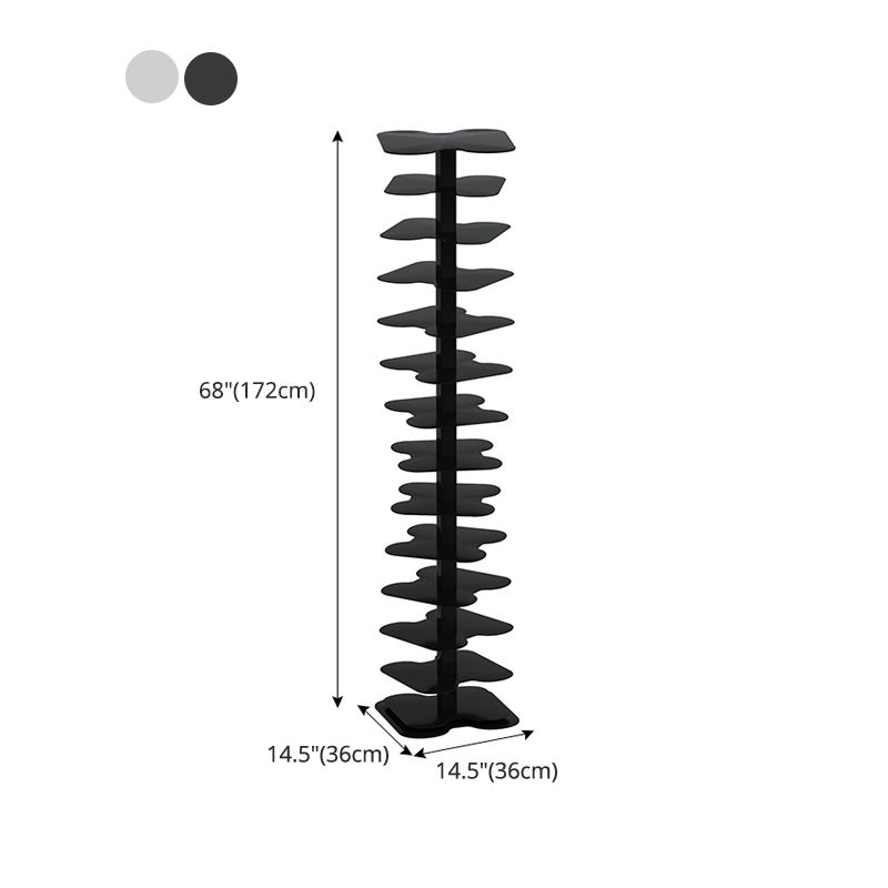 Contemporary Vertical Etagere Bookshelf Metal Open Back Shelf for Office Clearhalo 'Bookcases' 'furn' 'furn_bookcases' 'Furniture' 'furniture_bookcases' 'kitchen' 'kitchen_bookcases' 'Living Room Furniture' 'Office Furniture' 1200x1200_4ab86fc2-f885-42c2-88b9-1fbbe0d262cb