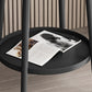 4 Legs Round Side Table Modern  Slate Sofa Corner Table with Storage