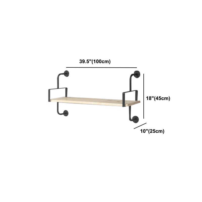 9.84"W Bookshelf Industrial Style Wall Mounted Solid Wood Bookcase for Home Office Clearhalo 'Bookcases' 'furn' 'furn_bookcases' 'Furniture' 'furniture_bookcases' 'kitchen' 'kitchen_bookcases' 'Living Room Furniture' 'Office Furniture' 1200x1200_4abc4253-8f59-4d55-898e-5b67d3bed367