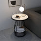 Modern Round Side End Table Frame End Table with Storage and Shelf Clearhalo 'Coffee & Accent Tables' 'End & Side Tables' 'end_side_tables' 'furn' 'furn_end_side_tables' 'Furniture' 'Living Room Furniture' 1200x1200_4abc6c4f-43d7-4a43-9339-72a2eb52e2aa