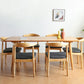 Pine Solid Wood Dining Table Modern Rectangle Dining Table in Natural
