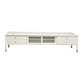 Traditional TV Stand Enclosed Storage TV Media Console with Drawers