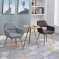 Wood Scandinavian Dining Kitchen Room Chair Open Back Arm Chair Clearhalo ' kitchen&dining_furn' 'Dining Chairs' 'Dining Tables & Seating' 'dining_chair' 'furn' 'furn_dining_chair' 'Furniture' 'furniture_dining_chair' 'Kitchen & Dining Furniture' 'kitchen' 1200x1200_4abf64f4-0b7f-4d18-8184-8c3ad2a4e2be