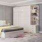 Contemporary Wardrobe Armoire with Garment Rod Wood Wardrobe Closet Clearhalo 'Armoires & Wardrobes' 'armoires_wardrobes' 'Bedroom Furniture' 'furn' 'furn_armoires_wardrobes' 'Furniture' 1200x1200_4ac0e203-cfc1-4ee4-bf49-978cdc987f16