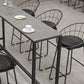 Black and Metal Base Table Industrial Rectangle Sintered Stone Bar Table Clearhalo 'Bar Furniture' 'Bar Tables' 'bar_tables' 'furn' 'furn_bar_tables' 'Furniture' 'Kitchen & Dining Furniture' 1200x1200_4ac19dae-15b5-4dfc-a936-ef6e08d1b3c6
