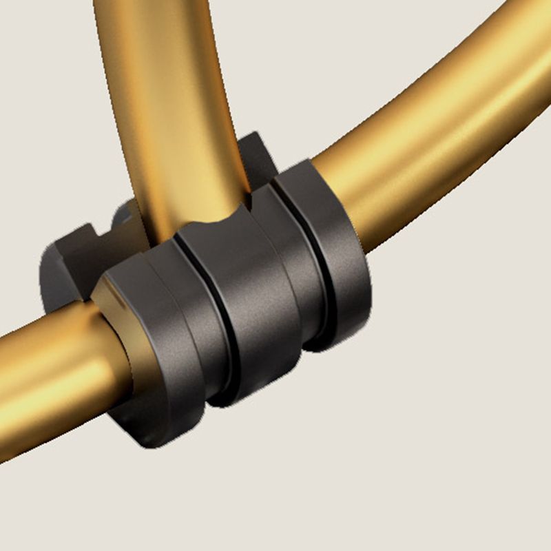 Glam Standard Ottoman Fade Resistant Velvet Mental Leg Solid Color Round Ottoman Clearhalo 'furn' 'furn_ottomans_poufs' 'Furniture' 'Living Room Furniture' 'Ottomans & Poufs' 'ottomans_poufs' 1200x1200_4ac25276-d9bc-4df1-85d5-39044fb2af6e