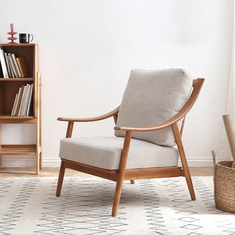 27.55" Wide Rubberwood Arm Chair Synthetic Basic Four Leg Chair Clearhalo 'Accent Chairs' 'accent_chairs' 'Chairs & Seating' 'furn' 'furn_accent_chairs' 'Furniture' 'Living Room Furniture' 1200x1200_4ac26959-ef0f-4e7d-8efe-b97d3327f52a