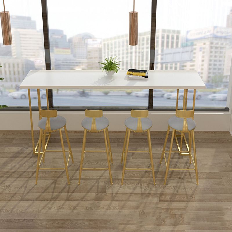 1/2/5 Pieces Luxurious Rectangle Pub Table Set Wooden Counter Table with High Stools Clearhalo 'Bar Furniture' 'furn' 'furn_home_bar_bar_sets' 'Furniture' 'Home Bars & Bar Sets' 'home_bar_bar_sets' 'Kitchen & Dining Furniture' 1200x1200_4ac2971c-dac2-4070-a328-c3e656eaf452