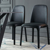 Modern Style Home Dining Side Chair Wood Parsons Armless Chair