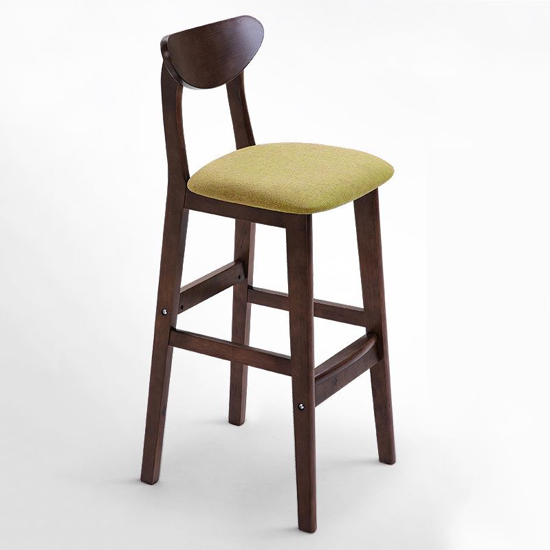 Scandinavian Matte Finish Upholstered Counter Height Stool Home Solid Wood Bar Stool Clearhalo 'Bar Furniture' 'Bar Stools' 'bar_stools' 'furn' 'furn_bar_stools' 'Furniture' 'furniture_bar_stools' 'Kitchen & Dining Furniture' 1200x1200_4ac8ac1a-ff67-4116-a749-5bd58d1a6af6