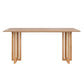 Rectangle Wooden Table Modern Red Oak Table in Nature with Double Pedestal Clearhalo ' dining_table' 'Dining Tables & Seating' 'Dining Tables' 'furn' 'furn_dining_table' 'Furniture' 'furniture_dining_table' 'Kitchen & Dining Furniture' 'kitchen&dining_furn' 'kitchen' 'kitchen_dining_table' 1200x1200_4ac927cf-d68e-4c36-912d-c5d28dc5f205