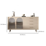 Luxury Style Side Board Sintered Stone Home Storage Sideboard with Drawers and Door Clearhalo 'buffet_sideboard' 'Buffets & Sideboards' 'furn' 'furn_buffet_sideboard' 'Furniture' 'Kitchen & Dining Furniture' 1200x1200_4acaa4fa-2492-4e87-9a85-faa372cb6197