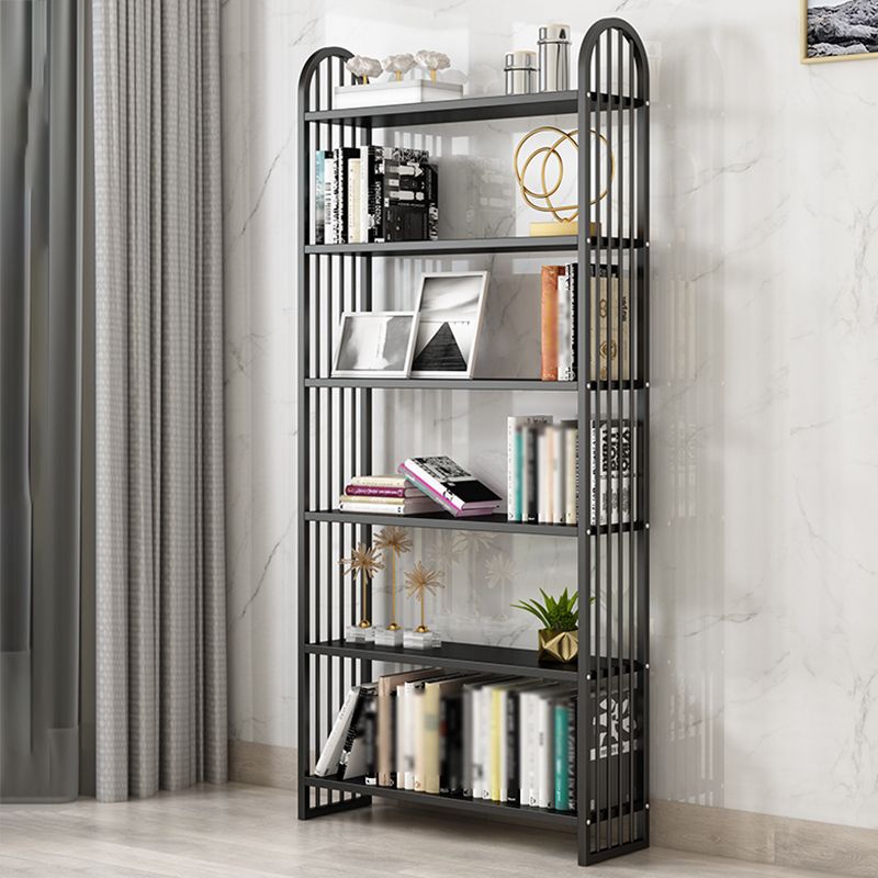 Modern Style Metal Bookshelf Vertical Open Shelf Bookcase for Home Clearhalo 'Bookcases' 'furn' 'furn_bookcases' 'Furniture' 'furniture_bookcases' 'kitchen' 'kitchen_bookcases' 'Living Room Furniture' 'Office Furniture' 1200x1200_4acaf664-6997-49a9-b43b-a86b48941faf