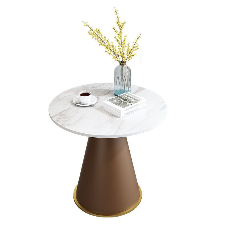Round Stone Dining Table Modern Living Room Pedestal Casual Dining Table Clearhalo ' dining_table' 'Dining Tables & Seating' 'Dining Tables' 'furn' 'furn_dining_table' 'Furniture' 'furniture_dining_table' 'Kitchen & Dining Furniture' 'kitchen&dining_furn' 'kitchen' 'kitchen_dining_table' 1200x1200_4ace9946-c9fe-4942-8301-225dce318740