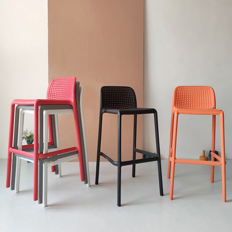Modern Plastic Bristol Stool Footrest Matte Finish Stackable Barstool Clearhalo 'Bar Furniture' 'Bar Stools' 'bar_stools' 'furn' 'furn_bar_stools' 'Furniture' 'furniture_bar_stools' 'Kitchen & Dining Furniture' 1200x1200_4acea0f6-ea5c-4e6a-a0ad-35d0baa977e1