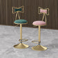 Glam Rotatable Liftable Counter Stool Iron Beauty Shop Bar Stool with Velvet Cushion Clearhalo 'Bar Furniture' 'Bar Stools' 'bar_stools' 'furn' 'furn_bar_stools' 'furniture_bar_stools' 'Kitchen & Dining Furniture' 'kitchen&dining_furn' 'kitchen' 'kitchen_furn' Furniture' 1200x1200_4acefc7c-2ed8-4db2-8485-eabd4c2e2cc7