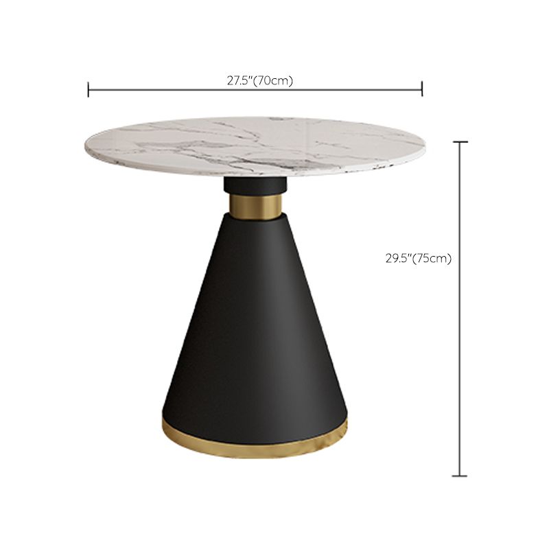 Metal Base Table Glam Style Sintered Stone Dining Table for Home Use Clearhalo 'Dining Tables & Seating' 'Dining Tables' 'dining_table' 'furn' 'furn_dining_table' 'Furniture' 'Kitchen & Dining Furniture' 1200x1200_4ad13e58-ed8a-420b-b02a-7d5d04d63adf