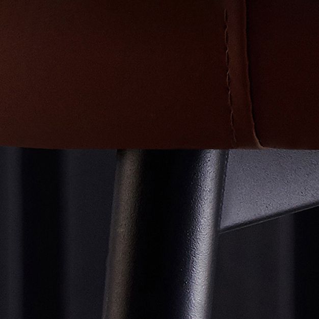 Scandinavian Home Arm Chair Metal Solid Back Upholstered Dining Room Chair Clearhalo ' kitchen&dining_furn' 'Dining Chairs' 'Dining Tables & Seating' 'dining_chair' 'furn' 'furn_dining_chair' 'Furniture' 'furniture_dining_chair' 'Kitchen & Dining Furniture' 'kitchen' 1200x1200_4ad649fb-e095-4e88-89cc-367abe6e25f4