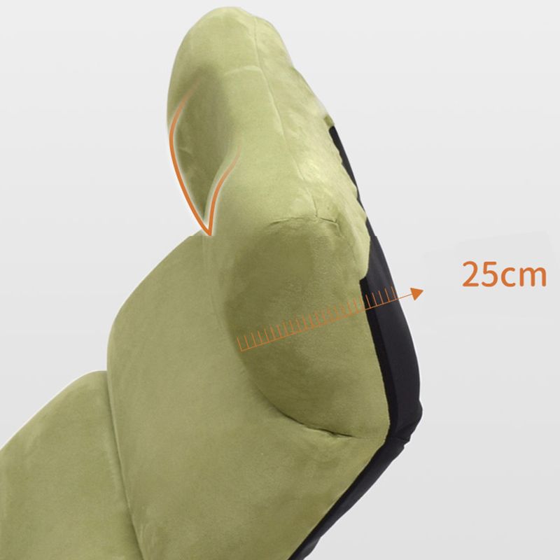 Sedia reclinabile a colore solido di poltrona telaio metallico in verde