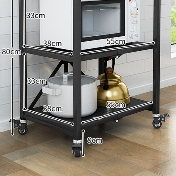 Tavolo da preparazione in metallo moderno tavolo da cucina per la casa con ripiani