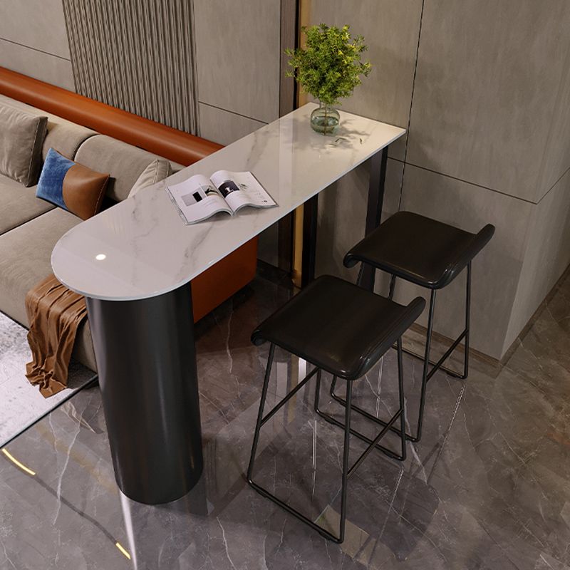 Modern Stone Counter Table 1/2/3 Pieces Bar Table Set for Living Room Clearhalo 'Bar Furniture' 'furn' 'furn_home_bar_bar_sets' 'Furniture' 'Home Bars & Bar Sets' 'home_bar_bar_sets' 'Kitchen & Dining Furniture' 1200x1200_4ad74946-aa62-4bad-87e4-08838552aa25