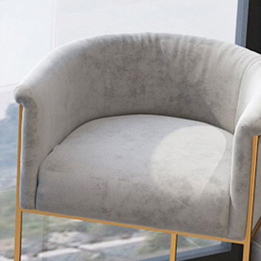 Scandinavian Bar and Counter Stool Low Back Stool with Pedestal Base in Gold Clearhalo 'Bar Furniture' 'Bar Stools' 'bar_stools' 'furn' 'furn_bar_stools' 'Furniture' 'furniture_bar_stools' 'Kitchen & Dining Furniture' 1200x1200_4ad74cb1-bf0e-43e9-8639-f115335b9f8d