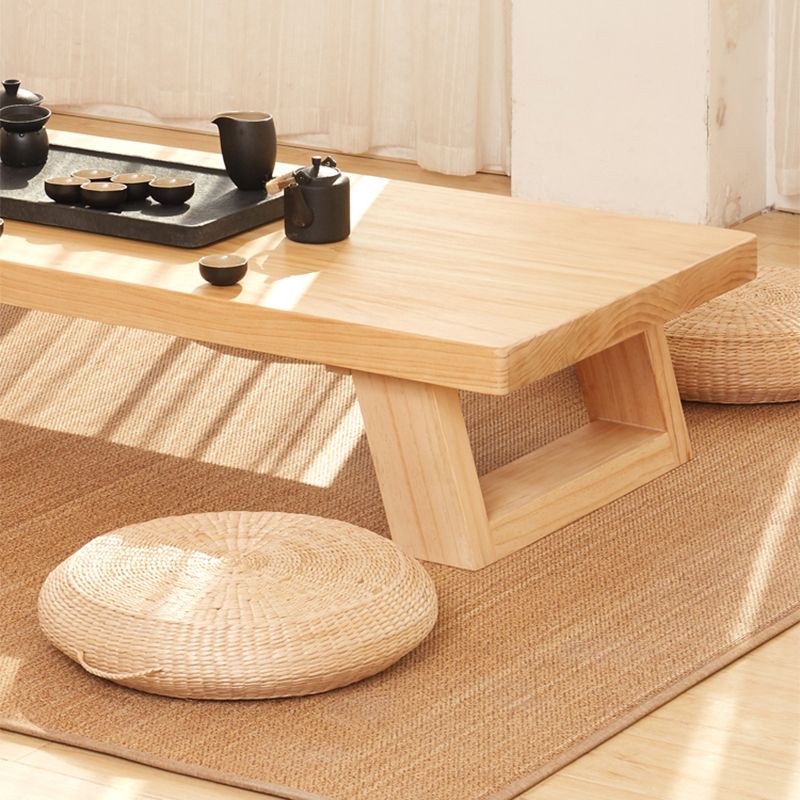 4 Legs Coffee Table Contemporary Rectangle Solid Wood Coffee Cocktail Table Clearhalo 'Coffee & Accent Tables' 'Coffee Tables' 'coffee_tables' 'furn' 'furn_coffee_tables' 'Furniture' 'Living Room Furniture' 1200x1200_4ad7e78d-bbb7-42df-9327-db8dae0b6995