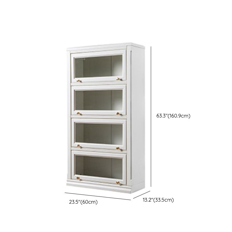 White Standard Bookcase Contemporary Wooden Bookshelf with Shelves Clearhalo 'Bookcases' 'furn' 'furn_bookcases' 'Furniture' 'Office Furniture' 1200x1200_4ad80bbe-fc50-4453-bbf7-c5e583690fd5