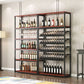 Contemporary Floor Bottle Wine Rack Single Black Metal Wine Holder Clearhalo 'furn' 'furn_wine_racks' 'Furniture' 'Kitchen & Dining Furniture' 'Wine Racks' 'wine_racks' 1200x1200_4ad8c053-0d90-4f79-97b7-63d38d250764