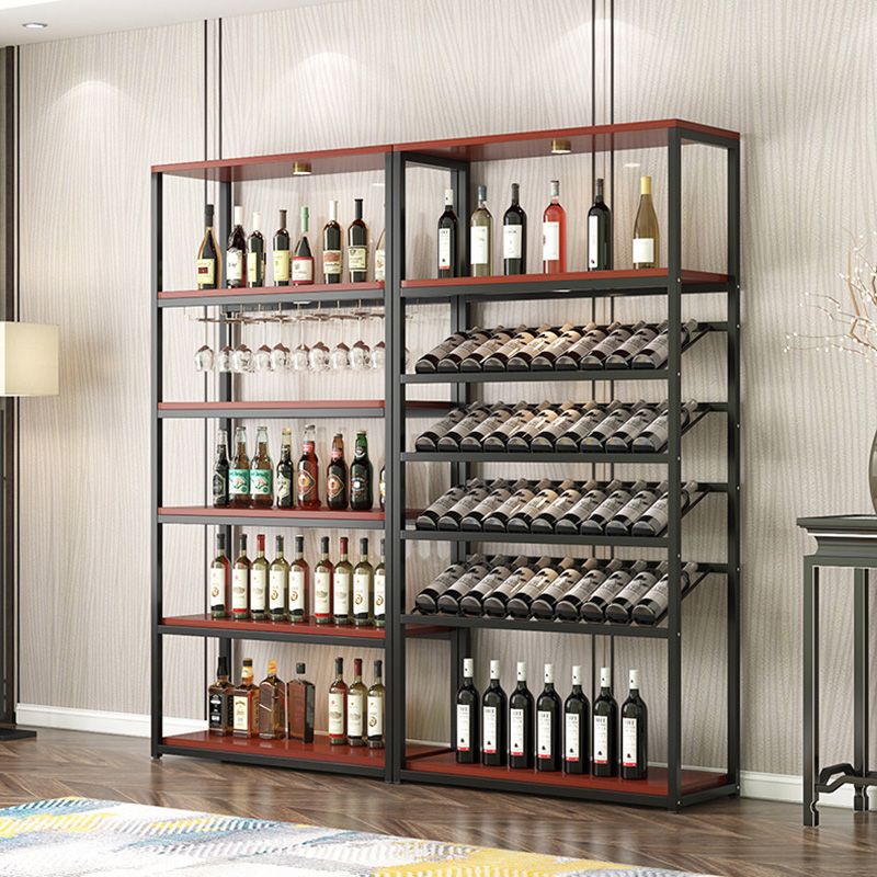 Contemporary Floor Bottle Wine Rack Single Black Metal Wine Holder Clearhalo 'furn' 'furn_wine_racks' 'Furniture' 'Kitchen & Dining Furniture' 'Wine Racks' 'wine_racks' 1200x1200_4ad8c053-0d90-4f79-97b7-63d38d250764