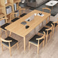 Table à manger contemporaine en bois massif Table à manger naturelle pour salle à manger