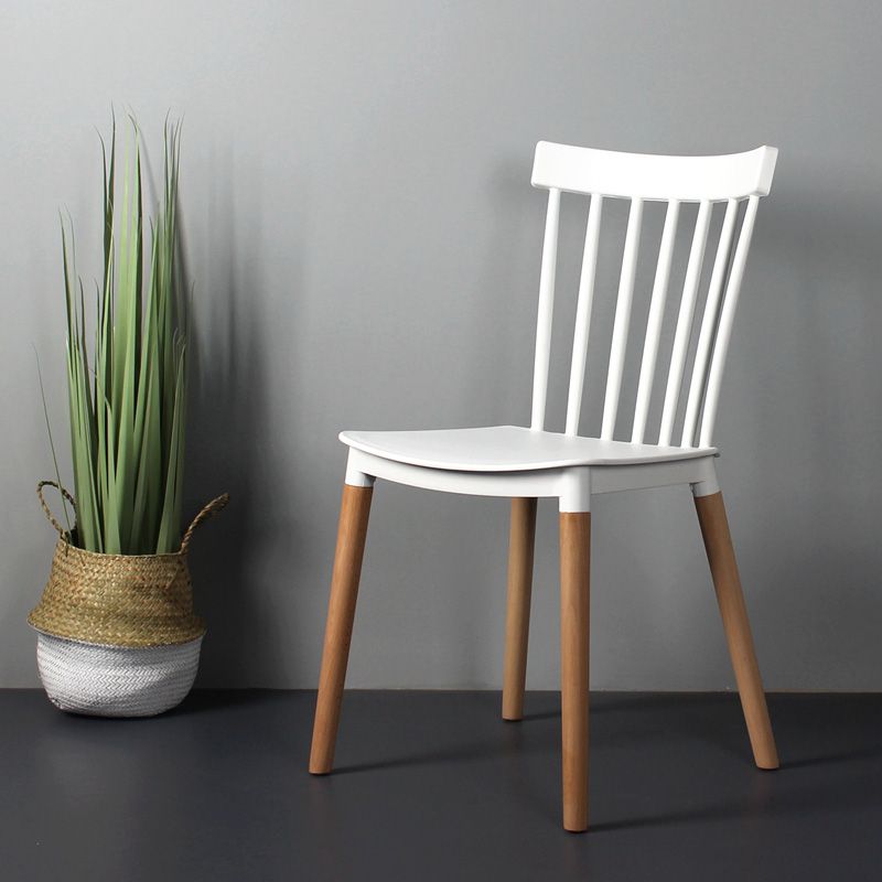 Contemporary Style Dining Room Chair Slat Back Stackable Side Chair for Kitchen Clearhalo ' kitchen&dining_furn' 'Dining Chairs' 'Dining Tables & Seating' 'dining_chair' 'furn' 'furn_dining_chair' 'Furniture' 'furniture_dining_chair' 'Kitchen & Dining Furniture' 'kitchen' 1200x1200_4adc0c95-ae1d-41d6-8dae-584dd34a7929