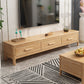 Modern Rubberwood TV Stand Enclosed Storage TV Media Stand with Drawers for Living Room Clearhalo 'furn' 'furn_tv_stands_entertainment_centers' 'Furniture' 'Living Room Furniture' 'TV Stands & Entertainment Centers' 'TV Stands & Media Storage Furniture' 'tv_stands_entertainment_centers' 1200x1200_4adc6553-4011-454f-8dc5-a5f2fe781e08