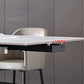 Modern Style Sintered Stone Dining Table Set Rectangle 1/2/5 Pieces Dining Set