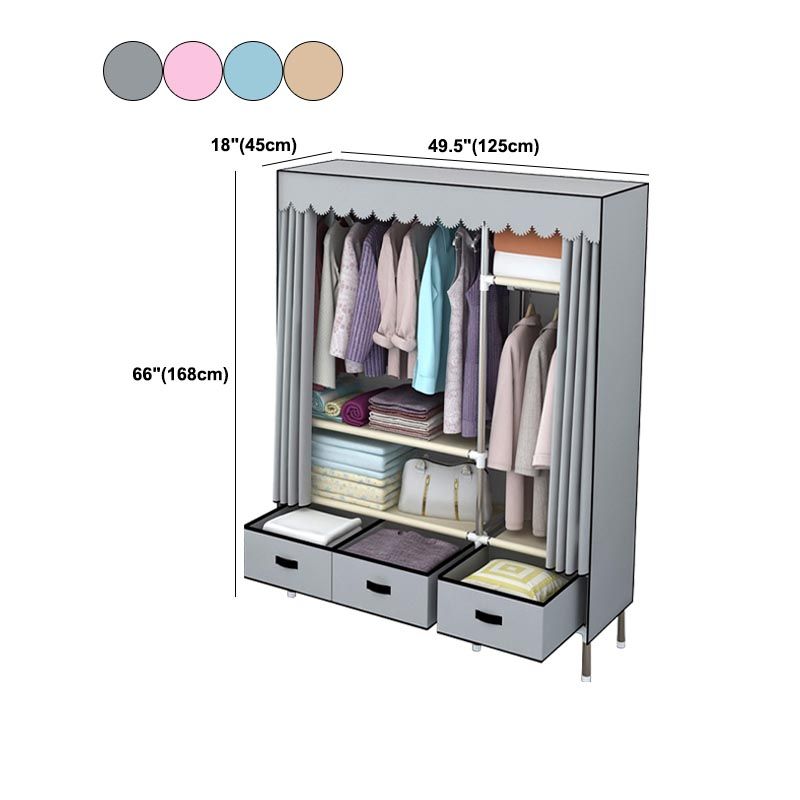 Armadio in metallo argento armadio per la casa contemporanea con cassetti