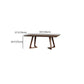 Mesa de doble pedestal rectángulo Mesa de comedor de madera maciza de pino moderno