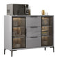 Moderni moderni mobili a buffet buffet sideboard con luci a LED