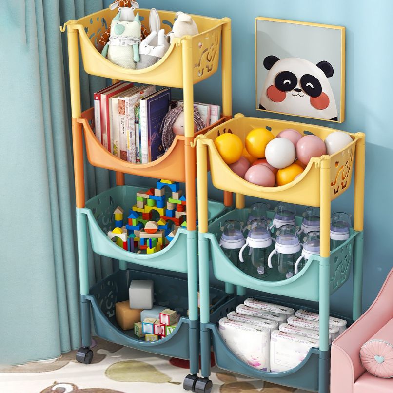 Contemporary Plastic Bookshelf Open Back Vertical Bookcase for Home Clearhalo 'Bookcases' 'furn' 'furn_bookcases' 'Furniture' 'furniture_bookcases' 'Office Furniture' 1200x1200_4ae7f442-4a2f-48d5-954b-68486e0f7d9c