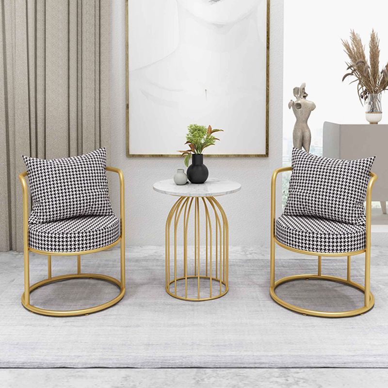 Nordic Style Metal Dining Room Chair Upholstered Arm Chairs for Restaurant Use Clearhalo ' kitchen&dining_furn' 'Dining Chairs' 'Dining Tables & Seating' 'dining_chair' 'furn' 'furn_dining_chair' 'Furniture' 'furniture_dining_chair' 'Kitchen & Dining Furniture' 'kitchen' 1200x1200_4aeb376d-7256-43dc-9d8f-45167035024b