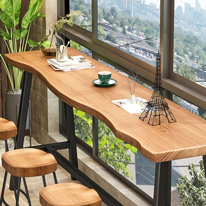 Modern Bar Table Set 1/2/4 Pcs Pine Solid Wood Bar Table and Backless Stools Clearhalo 'Bar Furniture' 'furn' 'furn_home_bar_bar_sets' 'Furniture' 'Home Bars & Bar Sets' 'home_bar_bar_sets' 'Kitchen & Dining Furniture' 1200x1200_4aed6e24-019c-48f0-9cda-2517216048c3